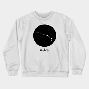 Aries Zodiac Constellation Astrological Sign Celestial Art Design Crewneck Sweatshirt